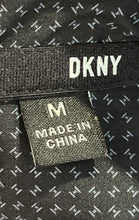 Load image into Gallery viewer, DKNY Mens Black Short Sleeve Collared Zipped Pocket Button-Up Shirt Size M