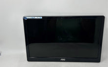 Load image into Gallery viewer, AOC Model 156LM00005 Black 15.6 Inch LCD Monitor Untested No Power Cables