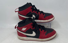 Load image into Gallery viewer, Nike Boys Air Jordan 1 Mid DQ8423-061 Black White Red Sneakers Shoes Size 3Y