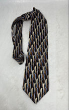 Load image into Gallery viewer, Giorgio Brutini Mens Multicolor Geometric Print Silk Adjustable Pointed Tie