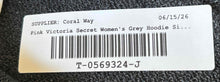 Load image into Gallery viewer, Victoria's Secret Pink Womens Gray Long Sleeve Pockets Full-Zip Hoodie Size M