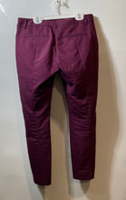 Load image into Gallery viewer, Express Womens Burgundy Columnist Flat Front Skinny Leg Ankle Pants Size 4R