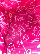 Load image into Gallery viewer, Escada Sexy Graffiti Beauty Womens Pink Graphic Print Medium Tote Handbag