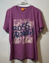Load image into Gallery viewer, Hugo Boss Mens Purple Cotton Short Sleeve Crew Neck Graphic T-Shirt Size XL