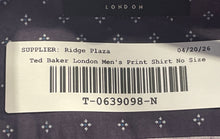 Load image into Gallery viewer, Ted Baker London Mens Purple Geometric Circle Cotton Button-Up Shirt No Size
