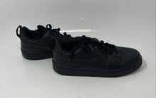 Load image into Gallery viewer, Nike Kids Court Borough Low Recraft Black Low Top Lace-Up Sneaker Shoes Size 6Y