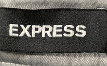 Load image into Gallery viewer, Express Womens Gray Flat Front Slash Pocket Straight Leg Dress Pants Size 4R