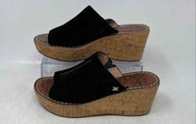 Load image into Gallery viewer, Sam Edelman Womens Black Open Toe Slip-On Platform Sandals Size 6.5M