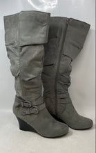 Load image into Gallery viewer, So Authentic American Heritage Womens Limousine Gray Knee High Boots Size 8 M