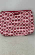 Load image into Gallery viewer, Tommy Hilfiger Womens Pink White Logo Print Top Zipper Travel Makeup Bag