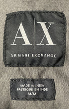 Load image into Gallery viewer, Armani Exchange Mens Gray Cotton Short Sleeve Collared Button-Up Shirt Size M