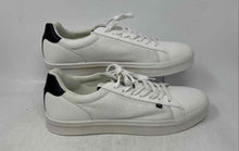Load image into Gallery viewer, Maison London Mens White Blue Lace-Up Low Top Round Toe Sneakers Shoes Sz EUR 46