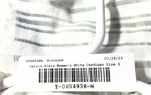 Load image into Gallery viewer, Calvin Klein Womens White 3/4 Sleeve Cropped Cardigan Sweater Size Small