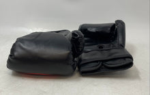 Load image into Gallery viewer, I Know Karate Black Red Kids Wrist Strap Karate And Kickboxing Training Gloves