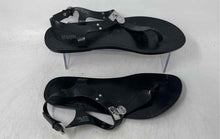 Load image into Gallery viewer, Michael Kors Womens Plate Jelly Black Open Toe Flat Thong Sandals Size 10 M
