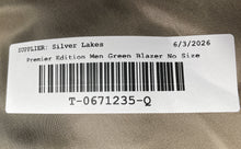 Load image into Gallery viewer, Kuppenheimer Premier Edition Mens Green Long Sleeve Two-Button Blazer No Size