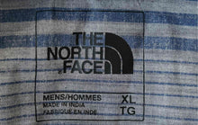 Load image into Gallery viewer, The North Face Mens Blue Gray Striped Short Sleeve Button-Up Shirt Size XL