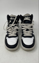 Load image into Gallery viewer, Adidas Boys Hoops 3.0 Mid IH7893 White Black Lace-Up Sneaker Shoes Size 2
