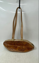 Load image into Gallery viewer, Nina Salvadore Womens Brown Inner Pockets Shoulder Handbag Stain Inside