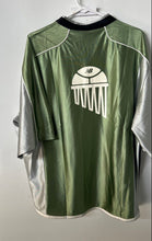 Load image into Gallery viewer, New Balance Mens Green And Gray 1/4 Zip Activewear Basketball T-Shirt Size XL