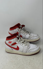 Load image into Gallery viewer, Nike Kids Jordan 1 Mid SE FJ3464-160 Red White Lace-Up Sneaker Shoes Size 6Y