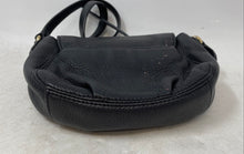 Load image into Gallery viewer, Michael Kors Womens Black Pebbled Leather Adjustable Strap Flap Crossbody Bag