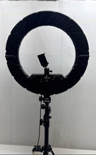 Load image into Gallery viewer, Jianjin Black USB Port Ring Light With Adjustable Tripod Stand Not Tested