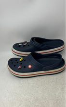 Load image into Gallery viewer, Crocs Mens Crocband Blue White Round Toe Slip-On Clog Sandals Size 11