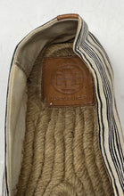 Load image into Gallery viewer, Authentic Tory Burch Womens Black Cream Slip-On Espadrille Flats Size 8M Stained