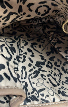 Load image into Gallery viewer, Jessica Simpson Womens Kelly Brown Animal Print Leather Satchel Handbag