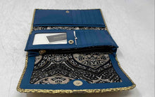 Load image into Gallery viewer, Juicy Couture Womens Black And Gold Animal Print ID Window Trifold Wallet