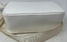 Load image into Gallery viewer, Valentino Orlandi Womens White Studded Adjustable Strap Crossbody Bag Stained