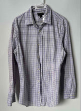 Load image into Gallery viewer, Banana Republic Mens Multicolor Long Sleeve Non Iron Slim Fit Dress Shirt Size L