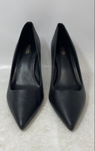 Load image into Gallery viewer, Michael Kors Womens Alina Flex Black Leather Pointed Toe Pump Heels Size 10M