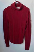 Load image into Gallery viewer, Tommy Hilfiger Womens Red Cotton Turtleneck Long Sleeve Pullover Sweater Size LG