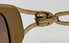 Load image into Gallery viewer, Authentic Silhouette Women's Caramel Gold Tone Wrap Sunglasses