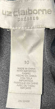 Load image into Gallery viewer, Liz Claiborne Womens Black Sleeveless Halter Neck A-Line Dress Size 10