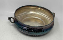 Load image into Gallery viewer, Vintage Silverplate Ribbed Handles Tableware Kitchenware Flatware Serving Bowl