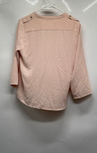 Load image into Gallery viewer, Calvin Klein Womens Light Peach Long Sleeve Button Front Blouse Top Size S/P