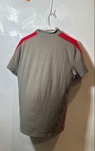 Load image into Gallery viewer, Armani Exchange Mens Gray Red Side Stripe Short Sleeve Polo Shirt Size Medium