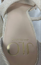 Load image into Gallery viewer, JLO Jennifer Lopez Womens Beige Block Heel Platform Espadrille Sandals Size 9M