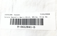 Load image into Gallery viewer, Banana Republic Mens White Cotton Long Sleeve Oxford Button-Up Shirt Size Small