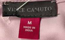 Load image into Gallery viewer, Vince Camuto Womens Rose Round Neck Short Sleeve Blouse Top Size Medium
