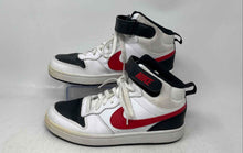 Load image into Gallery viewer, Nike Kids Court Borough Mid 2 White Black Red Lace-Up Sneaker Shoes Size 6.5Y