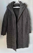 Load image into Gallery viewer, Calvin Klein Womens Gray Long Sleeve Padded Hooded Parka Jacket Size Large