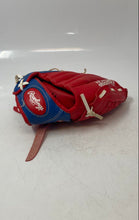 Load image into Gallery viewer, Rawlings PL91SR Youth Red Blue Leather 9 Inch Adjustable Baseball Glove