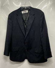 Load image into Gallery viewer, Pravda Mens Black Wool Long Sleeve Notch Lapel Two-Button Blazer Size EUR 46R