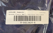 Load image into Gallery viewer, Authentic Versace Classic V2 Mens Dark Blue Long Sleeve Button-Up Shirt Size S