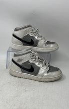 Load image into Gallery viewer, Nike Kids Air Jordan 1 Mid SE HV4400-014 White Gray Sneaker Shoes Size 4.5Y