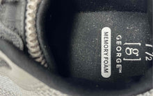Load image into Gallery viewer, George Mens Gray White Black Knit Low Top Slip-On Sneaker Shoes Size 7.5
